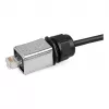 Conector industrial GoodConnections S6 - ficha macho sem povoamento, recorte RJ45, metal, Good Connections®