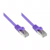 GoodConnections Alcasa cabo de rede RJ45, Cat5e, UTP, 0,15m, banhado a ouro, violeta