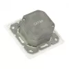 Tomada de rede de parede GoodConnections Cat.6A 2xRJ45 blindada embutir entrada de cabo vertical branco sinal RAL9003