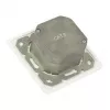 Tomada de rede GoodConnections Cat. 6, 2xRJ45, blindada, embutir, compatível com design, entrada de cabo vertical, branco pérola RAL 1013 (GC-N0025)