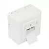Tomada de rede GoodConnections Cat.6, 2xRJ45, blindada, saliente, entrada de cabo vertical, branco sinal RAL9003 (GC-N0026)
