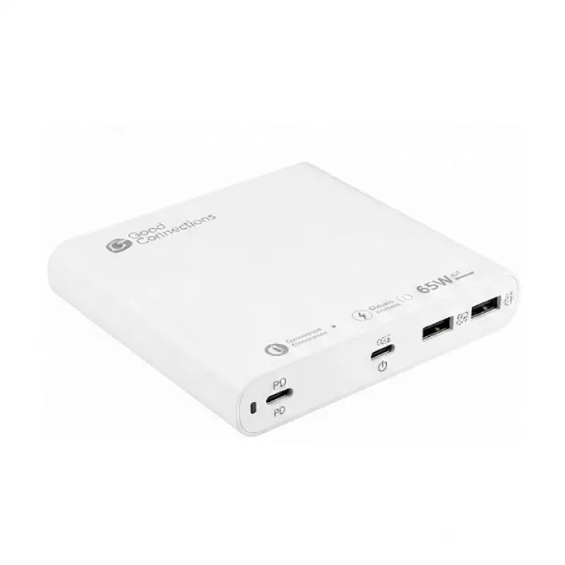 Good Connections Estação de carregamento rápida USB de secretária 65W 3 portas