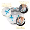 MEDISANA FS 350 banho de pés com massagem de bolhas e vibração, aquecimento, rolos, acessórios de pedicura