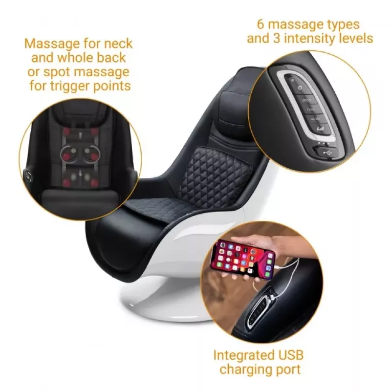 Medisana RS 660 Poltrona de massagem Shiatsu com calor, Preto