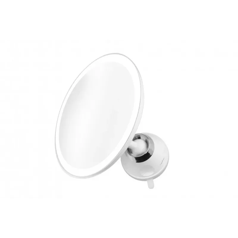 Medisana CM 850 Espelho de cosmética LED com ampliação 5x, LED luz do dia, sensor tátil, rotação 360°, Prateado