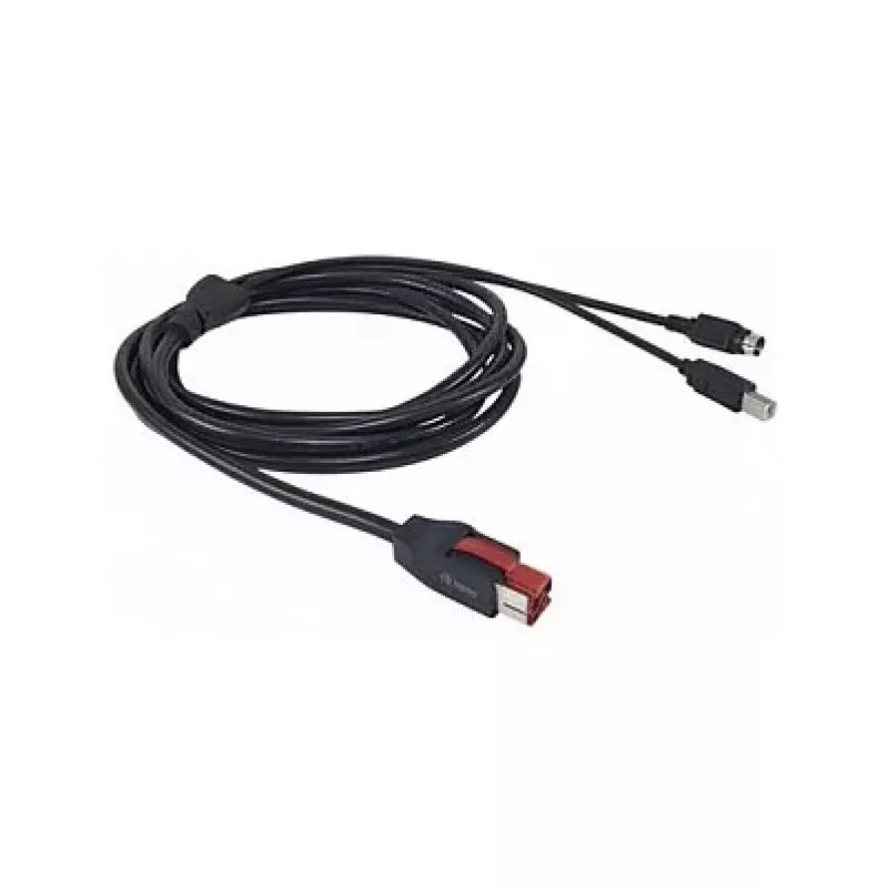 Equip Cabo PoweredUSB 24V para ficha Mini-DIN 3 pinos 3,00m Preto