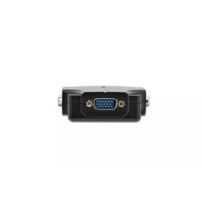 DIGITUS DS-41120-1 divisor VGA de 2 portas caixa de plástico 350 MHz HDSUB 15/M para 2x HDSUB 15/F 1080p