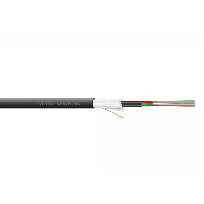 DIGITUS cabo de instalação para interior/exterior A/I-DQ (ZN) BH 9/125µm OS2, 24 fibras, CPR Dca, LSZH