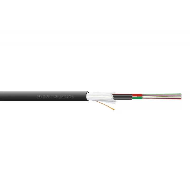 DIGITUS cabo de instalação para interior/exterior A/I-DQ (ZN) BH 9/125µm OS2, 24 fibras, CPR Dca, LSZH