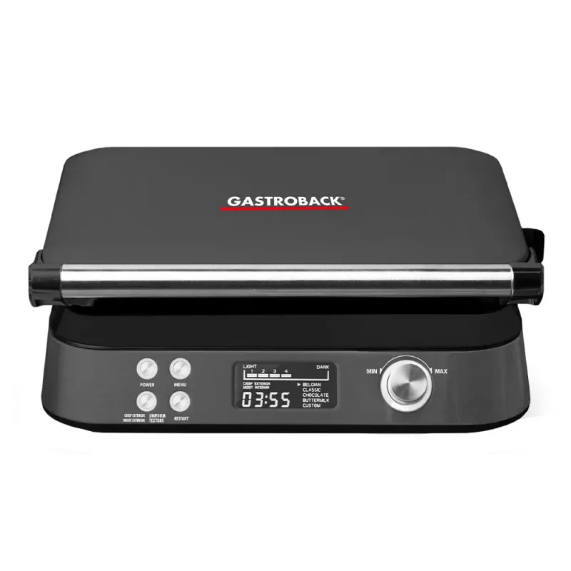 Gastroback 42449 Máquina de waffles Advanced Control Black Edition