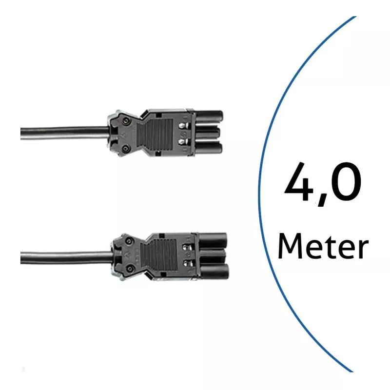 BACHMANN Cabo de extensão GST18i3 4m Preto