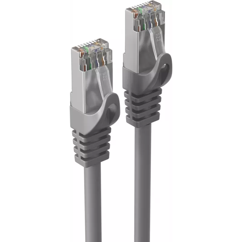 ShiverPeaks Cabo de rede RJ45 S/FTP PIMF Cat7 LSZH Cinzento - Cabo de rede - 2m