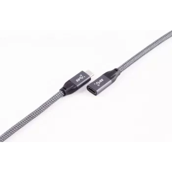 Cabo de extensão ShiverPeaks BASIC-S USB-C, USB 3.2 Gen 2, 2,0 m, preto