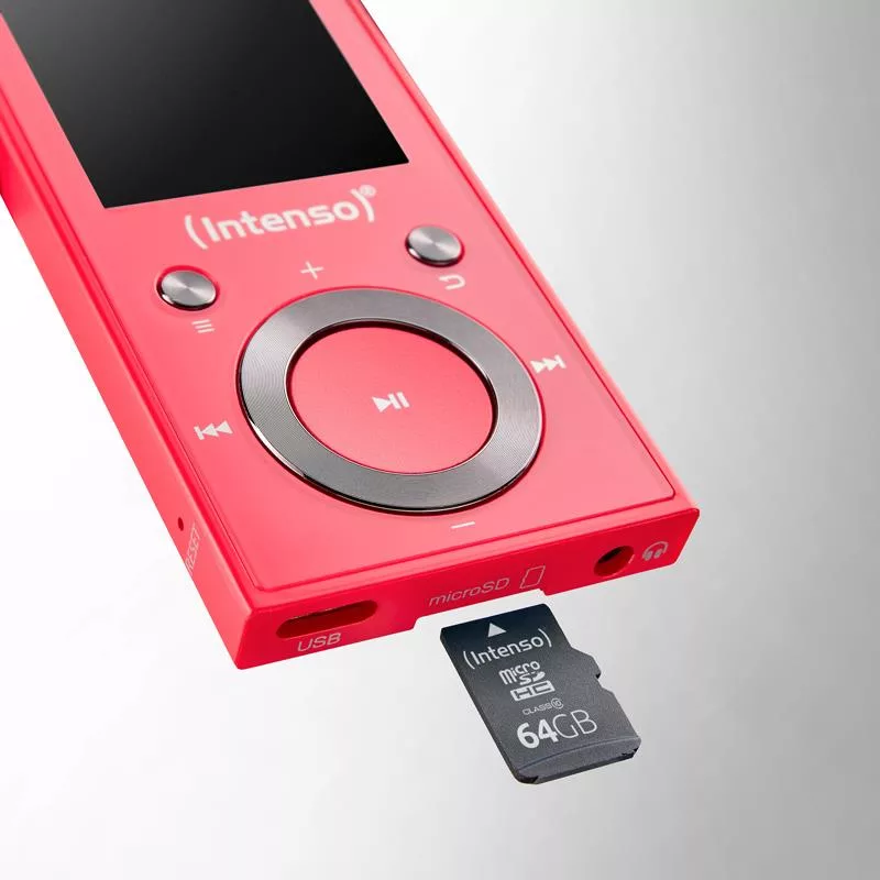 Leitor MP3 Intenso 64GB rosa