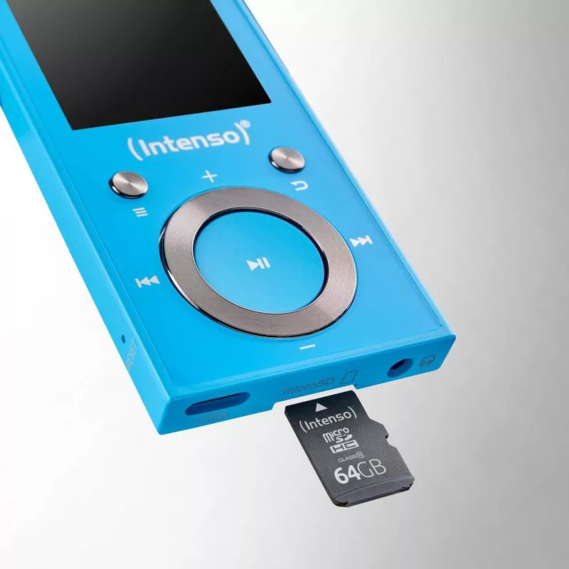Intenso leitor MP3 64GB azul
