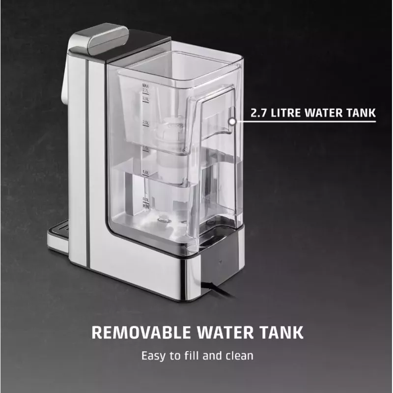 Distribuidor de água quente turbo CASO HW 666 Inox 2,7L 2600W aço inoxidável/preto