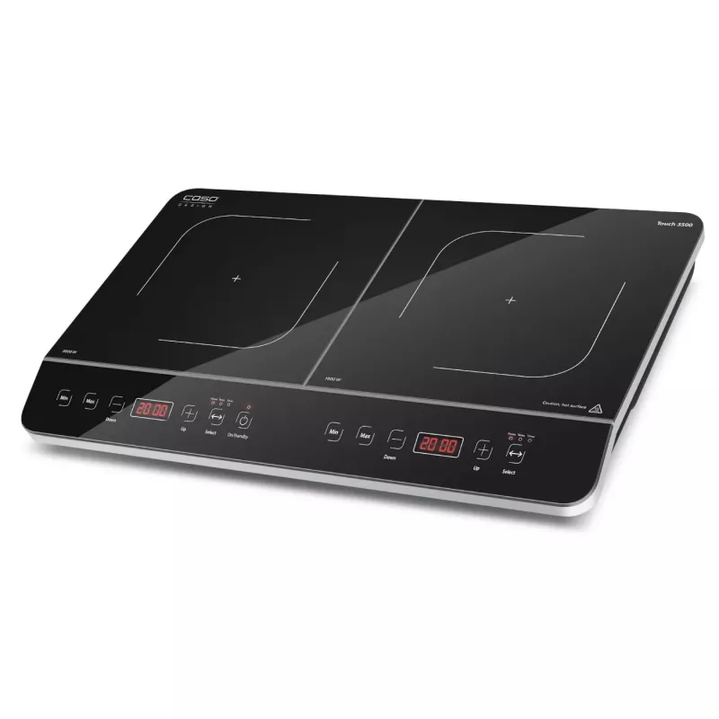 Placa de indução CASO Touch 3500 2 zonas de cozedura preto