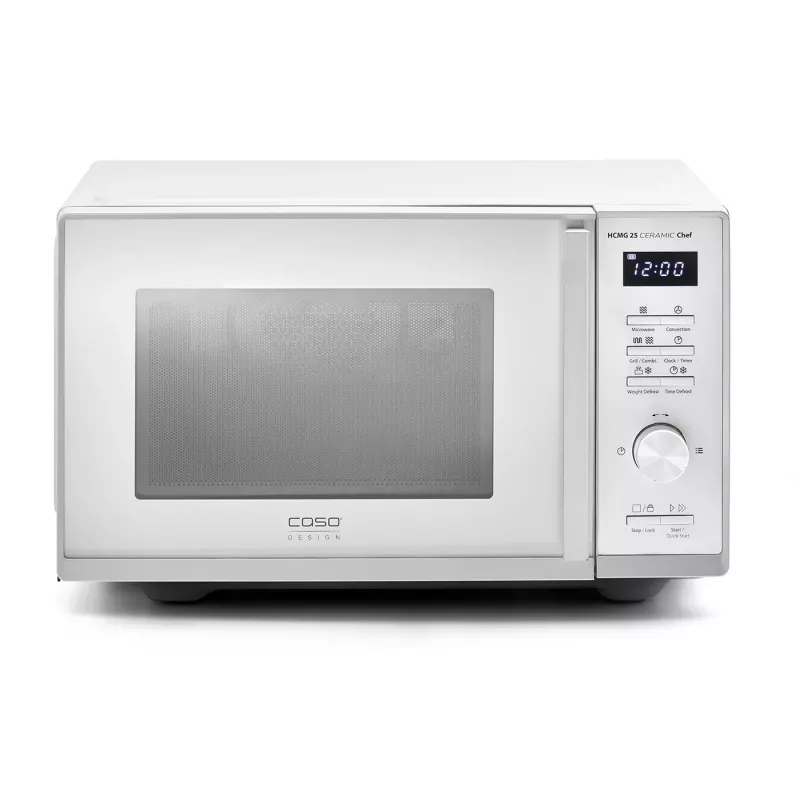 Micro-ondas CASO Chef HCMG 25 - 900W, ar quente e grelhador, 25L, aço inoxidável