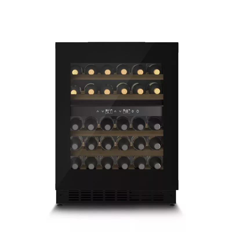 Garrafa de vinho encastrável CASO WineDeluxe WDU 36 36 garrafas compressor preto classe energética F