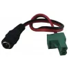 Cabo adaptador Synergy 21 LED DC Power Jack para KEFA compatível com Phoenix, conector fêmea 5,5x2,1mm para ficha de 2 polos, 15cm, preto