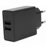 Carregador USB FLEPO NT-USB-103 2 portas 100-240V AC para 5V DC 3A 15W branco