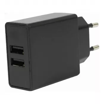 Carregador USB FLEPO NT-USB-103 2 portas 100-240V AC para 5V DC 3A 15W branco