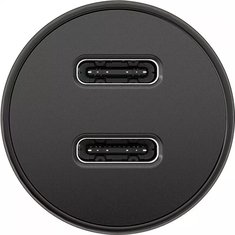 GOOBAY Carregador Rápido de Automóvel Dual-USB-C PD (Power Delivery), Preto - 30W (12/24V) Adequado para Dispositivos com USB-C