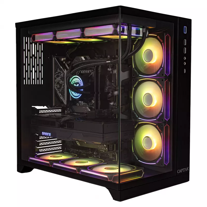 CAPTIVA R89-083 PC Gaming High-End Ryzen 7 9800X3D 32GB DDR5 2TB NVMe SSD RTX 5080 Windows 11