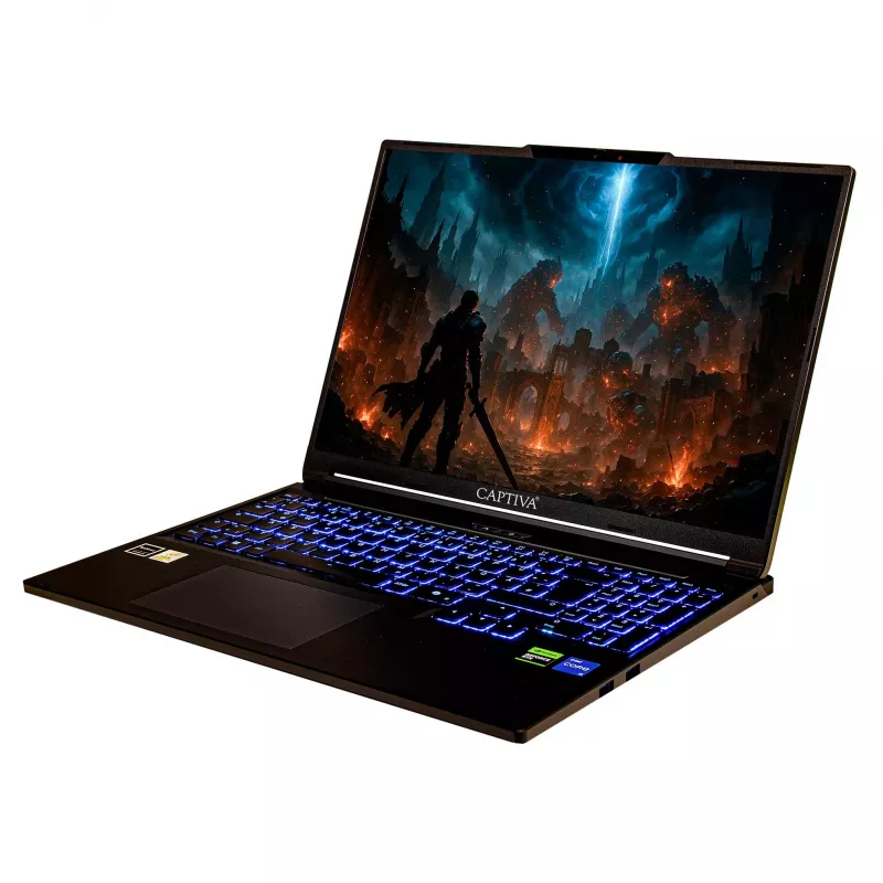 CAPTIVA I95-048GE Portátil Gaming - Intel Core i7-14650HX, 16GB DDR5, 500GB SSD, NVIDIA GeForce RTX 5070, 16 inch WQXGA, Windows 11 Home