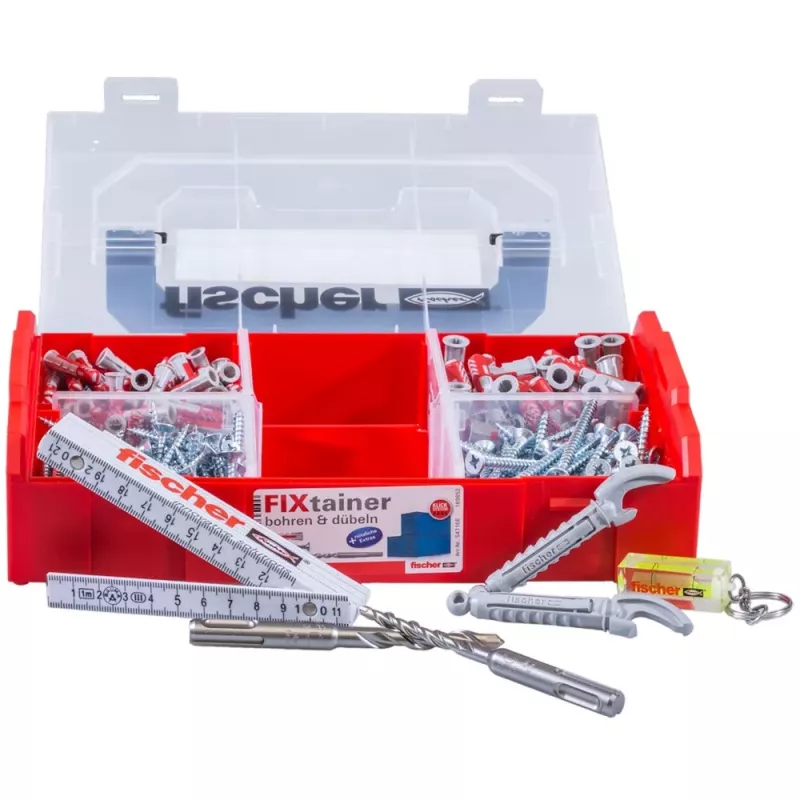 Fischer FIXtainer conjunto de brocas e buchas