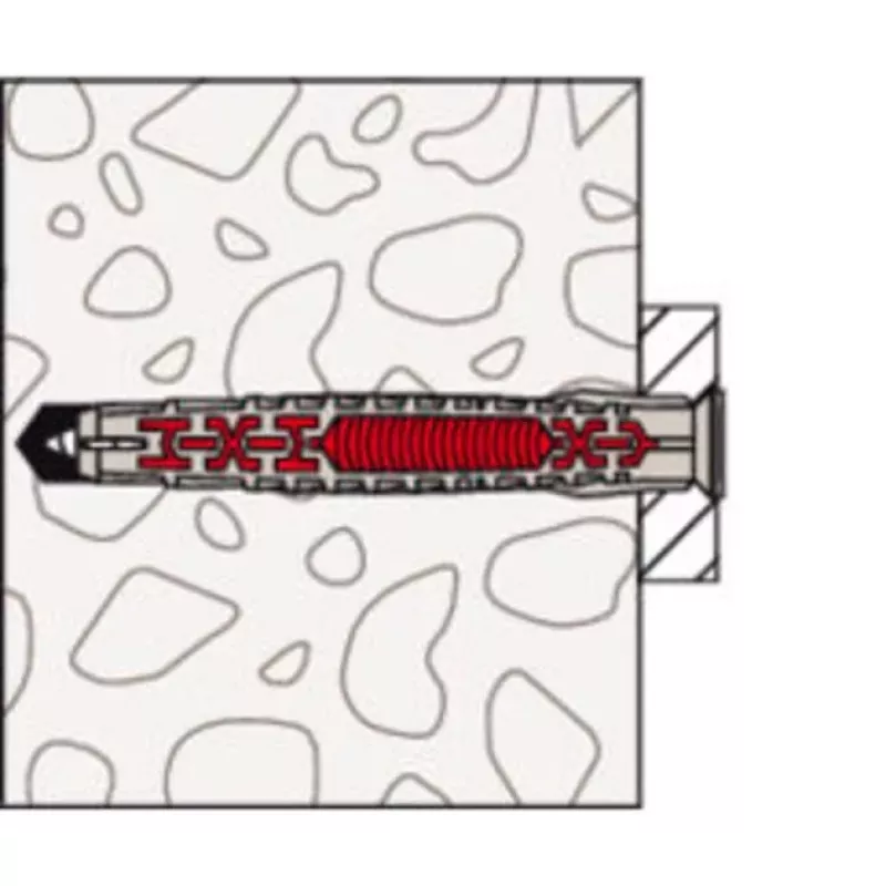 Fischer DuoXpand 10x200 T Buchas de Fixação para Caixilhos 50 Unid.