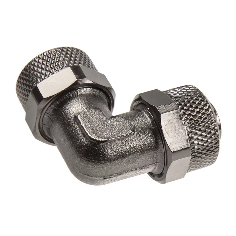 Adaptador 90° 13/10mm para 13/10mm - Níquel Preto