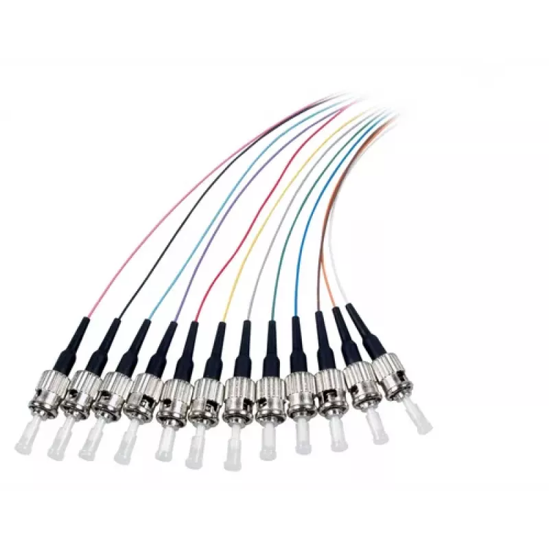 EFB Elektronik Pigtail de Fibra ST-II 9/125 OS2 Conjunto de 12 Cores 2m
