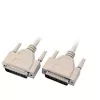 EFB-Elektronik cabo de dados série 1:1, 2x D-Sub 25 macho-macho, 2,0m, bege