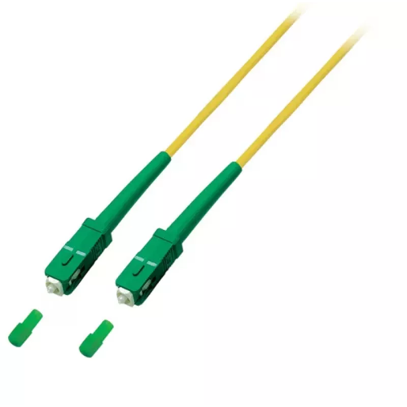 Cabo de patch de fibra ótica EFB Elektronik SC/APC monomodo (M) 1m amarelo