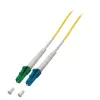 Cabo de patch de fibra ótica EFB Elektronik LC-LC monomodo OS2 duplex 1 m amarelo LSZH