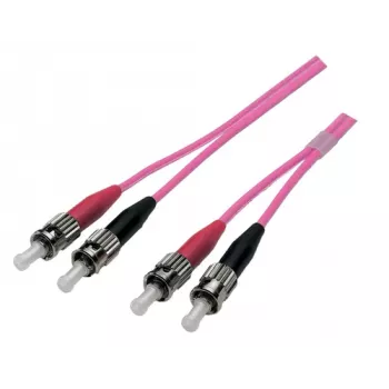 Jumper duplex EFB Elektronik ST-ST 50/125 µm OM4 LSZH violeta Erika 3,0 mm 0,5 m