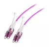 Jumper duplex EFB Elektronik LC-LC OM4 3m com aba push/pull e polaridade reversível