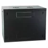 Armário de parede EFB 19 polegadas 9U, fixo, secção única, RAL 9005, profundidade 600 mm