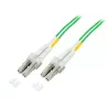 Cabo de patch EFB Elektronik LC/PC para LC/PC multimodo OM3 duplex 1 m aqua LSZH
