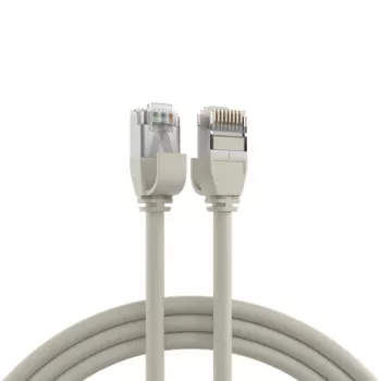 Cabo de patch RJ45 EFB Elektronik Cat.6A U/FTP TPE 4mm Ultraflex cinzento 5m