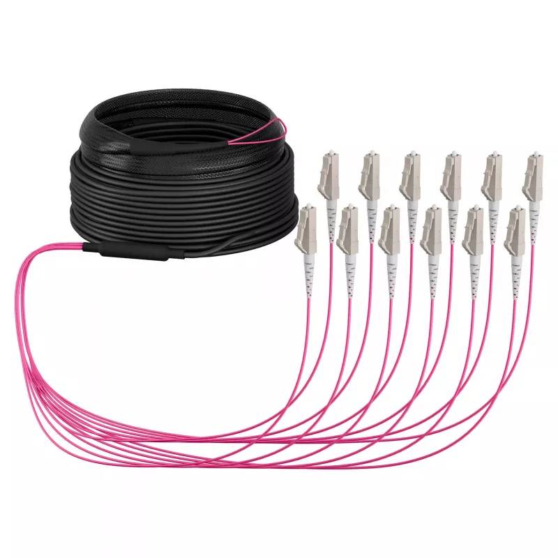 Cabo trunk EFB U-DQ(ZN)BH OM4 12G (1x12) LC-LC 40m Dca LSZH