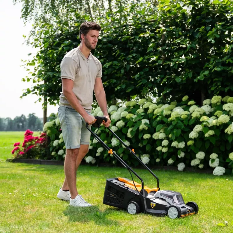 Corta-relvas a bateria Batavia 18V 32 cm - ferramenta sem bateria e carregador - superfície máxima de corte 200 m²
