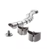 LogiLink KAB0064 organizador de cabos vertical flexível, metal, 72 cm, prateado