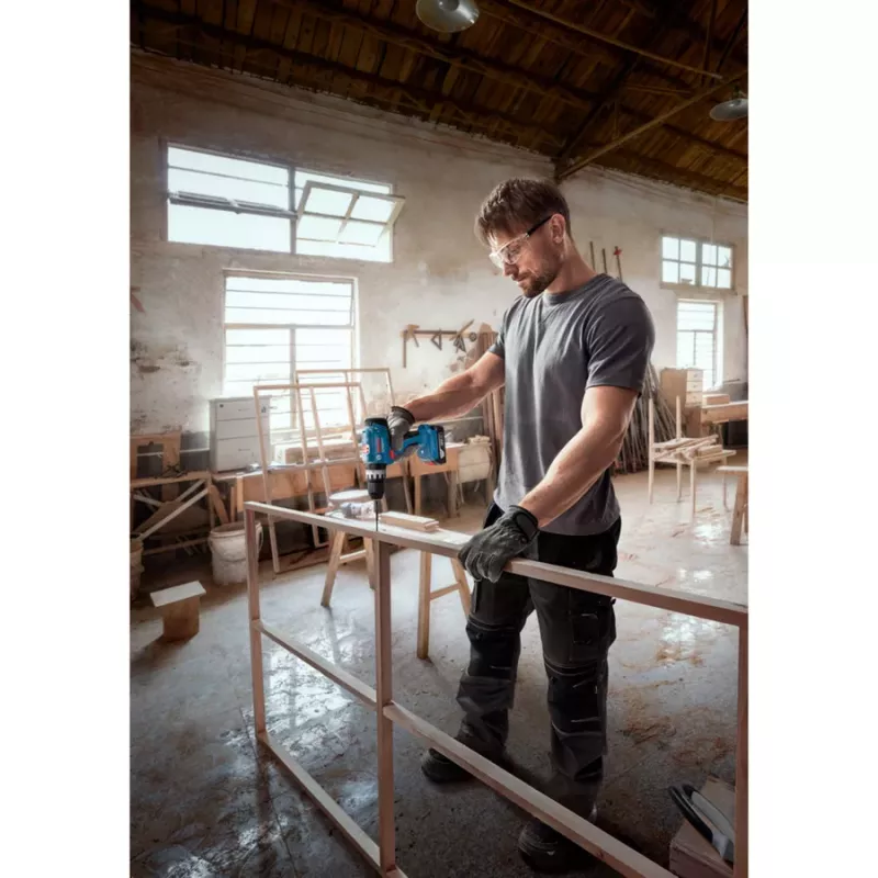 Bosch GSB 18V-25 Professional aparafusadora de impacto a bateria, embalagem individual, 18 V, azul/preto, sem bateria