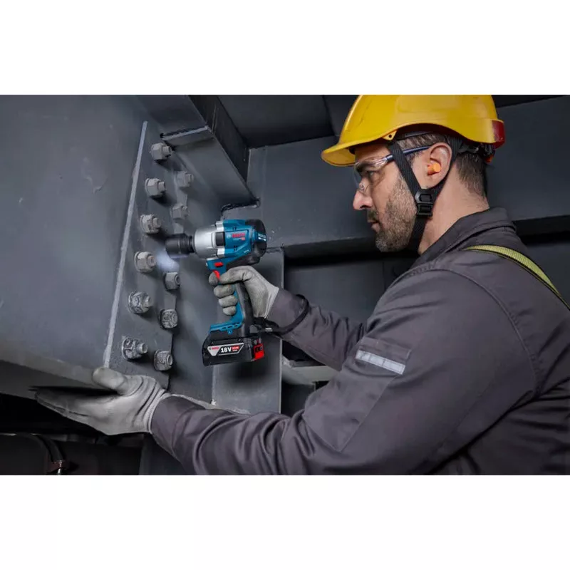 Bosch GDS 18V-780 Professional aparafusadora de impacto a bateria, azul, máquina (06019P4003)