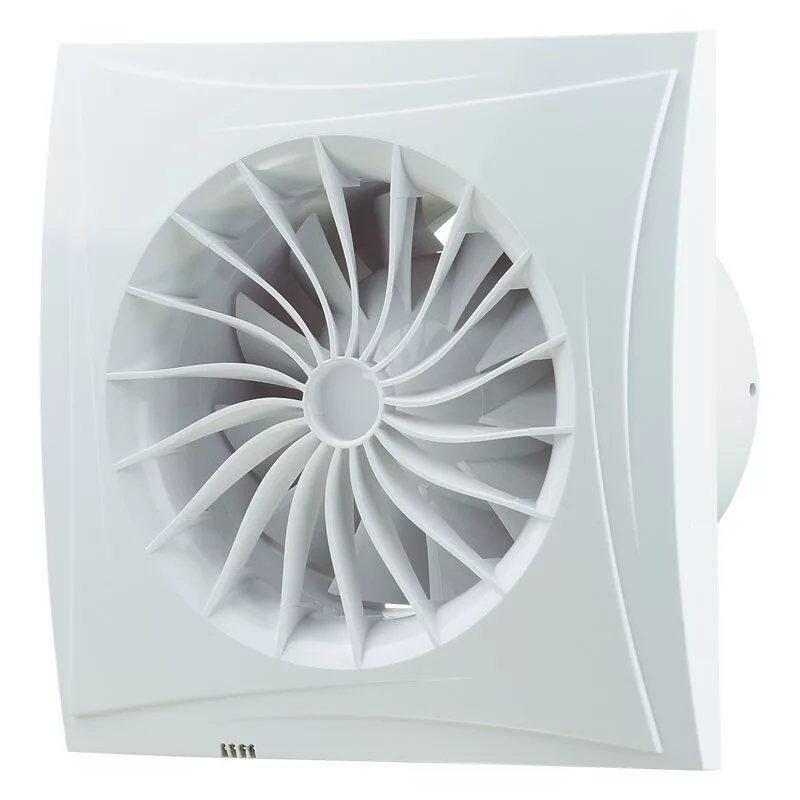 Blaugerg Sileo 100 extrator de ar, branco, 10 cm de diâmetro, 1 velocidade