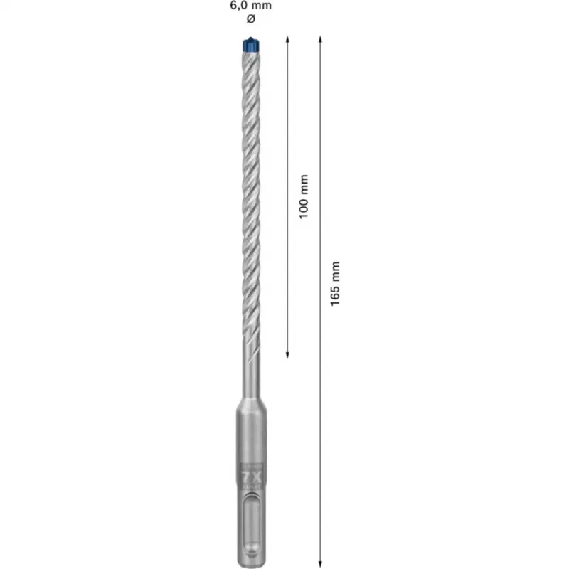 BOSCH EXPERT SDS plus-7X broca de martelo 6mm 100mm comprimento de trabalho conjunto de 30 peças