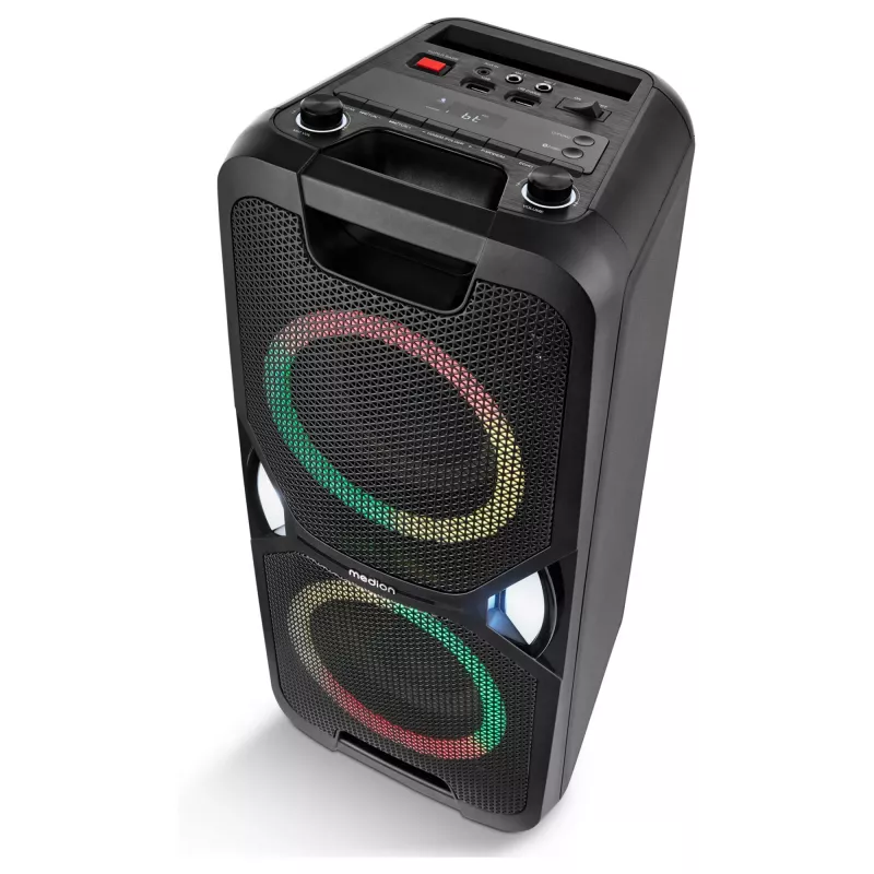 MEDION PE-1 Pure coluna de festa 50078744, Bluetooth 5, bateria até 15 h, preta