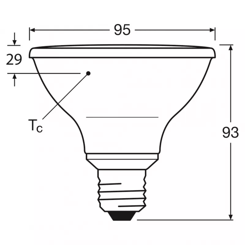 OSRAM PAR30 75 36 DIM 10W 927 E27 lâmpada LED refletora, regulável, 633 lm, 2700K
